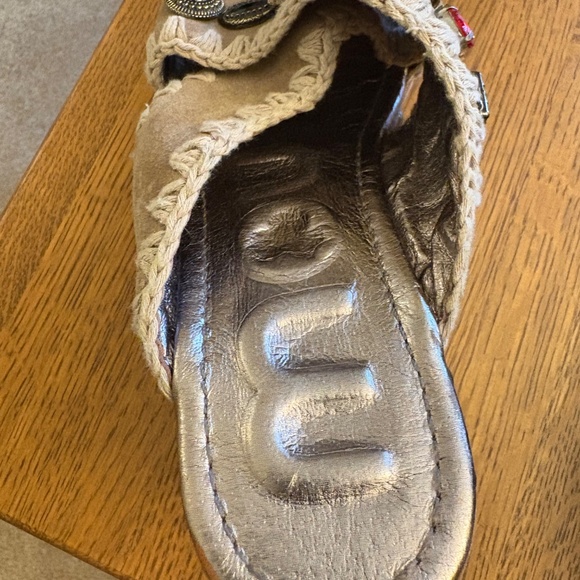 Mou jewel wood heel sandals - Picture 5 of 8